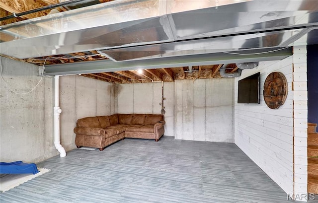 2907 Preston Woods Trl, Lake St Louis, MO 63367 - unfinished basement featuring wood finished floors
