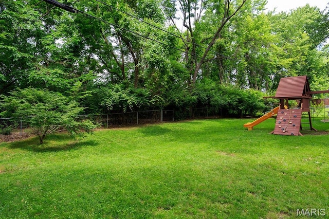 9 Donald Dr, Saint Charles, MO 63304 - view of yard featuring a playground