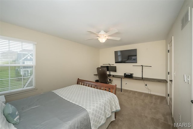 151 Wilmer Valley Dr, Wentzville, MO 63385 - bedroom featuring carpet floors, baseboards, and ceiling fan