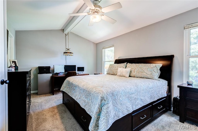 10 Forest Pine Ct, Ofallon, MO 63368 - bedroom featuring light colored carpet, a ceiling fan, and a desk