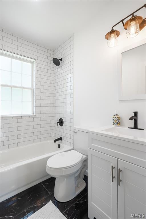 702 Crompton Ct, Saint Louis, MO 63126 - bathroom with vanity and  shower combination