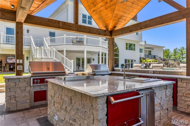 5425 Independence Rd, Weldon Spring, MO 63304 - view of patio with stairway