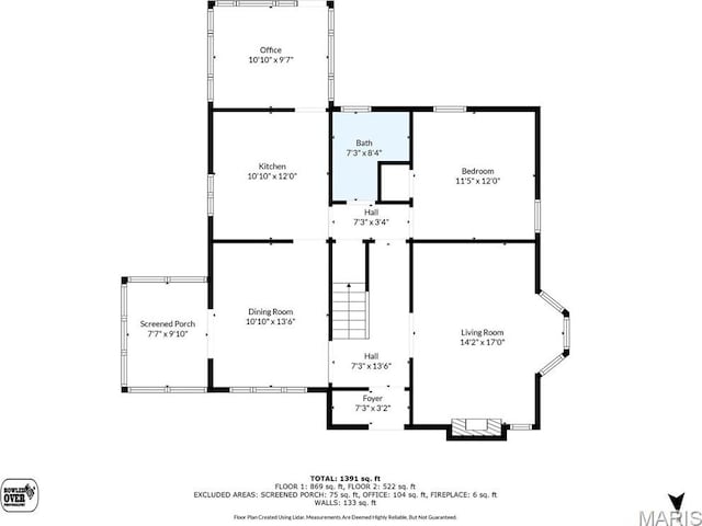7530 Forest View Dr, Pasadena Park, MO 63121 - view of floor plan / room layout