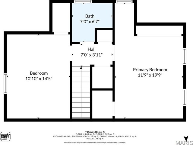 7530 Forest View Dr, Pasadena Park, MO 63121 - view of room layout
