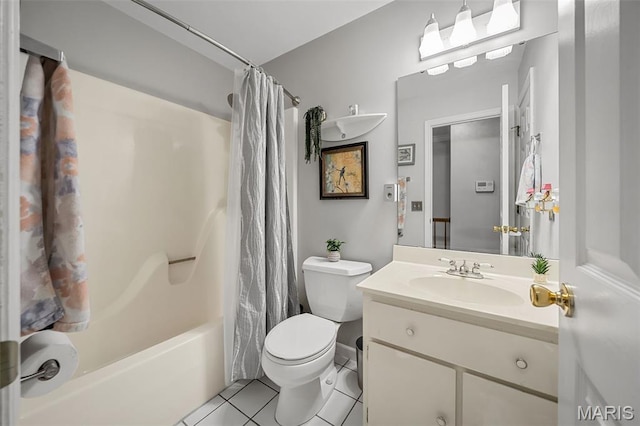 1615 Rosewall Dr Unit C, Saint Charles, MO 63303 - full bath featuring tile patterned flooring, vanity, and shower / bathtub combination with curtain