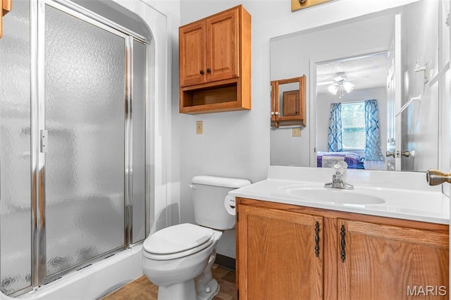 1121 N Desloge Dr Unit J-2, Desloge, MO 63601 - full bathroom with a stall shower, vanity, and toilet