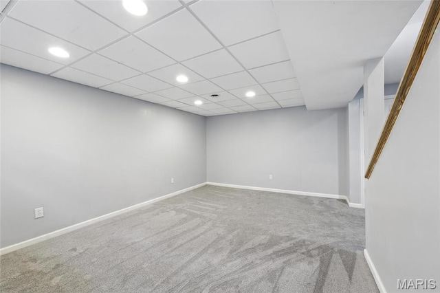 429 Red Coat Trl, Wentzville, MO 63385 - carpeted spare room with recessed lighting and a drop ceiling