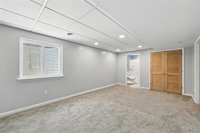 429 Red Coat Trl, Wentzville, MO 63385 - unfurnished bedroom featuring recessed lighting, carpet, ensuite bathroom, and a closet