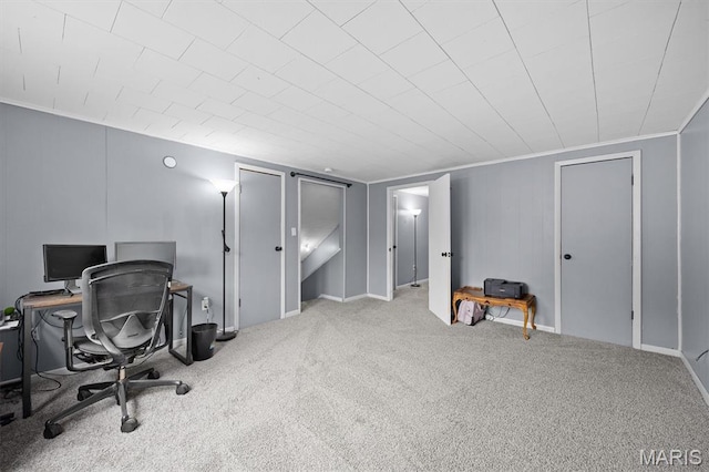 203 N Williams St, Albers, IL 62215 - view of carpeted home office
