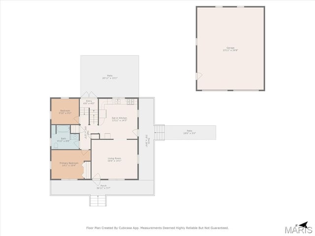 203 N Williams St, Albers, IL 62215 - property floor plan