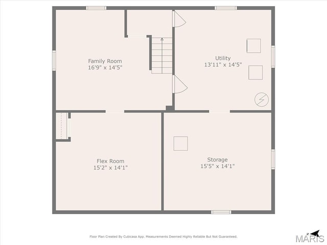 203 N Williams St, Albers, IL 62215 - room layout