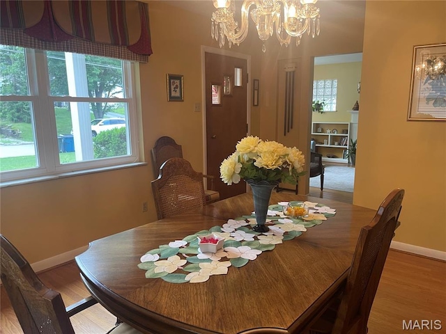 1034 Chelsea Ave, Glendale, MO 63122 - dining room with a chandelier and wood finished floors
