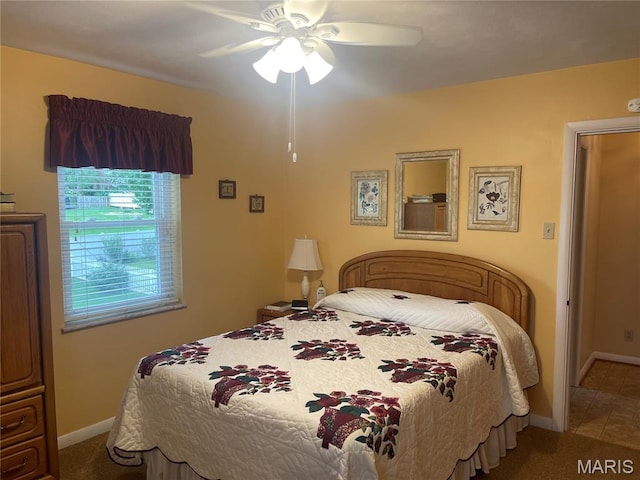 1034 Chelsea Ave, Glendale, MO 63122 - bedroom featuring carpet and a ceiling fan