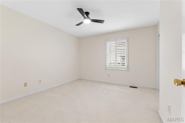 16427 Andraes Dr, Chesterfield, MO 63005 - empty room with ceiling fan and carpet floors