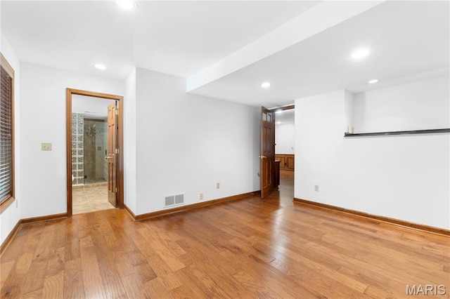 16427 Andraes Dr, Chesterfield, MO 63005 - unfurnished room featuring light wood finished floors and recessed lighting