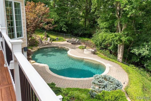 16427 Andraes Dr, Chesterfield, MO 63005 - view of swimming pool with a patio area