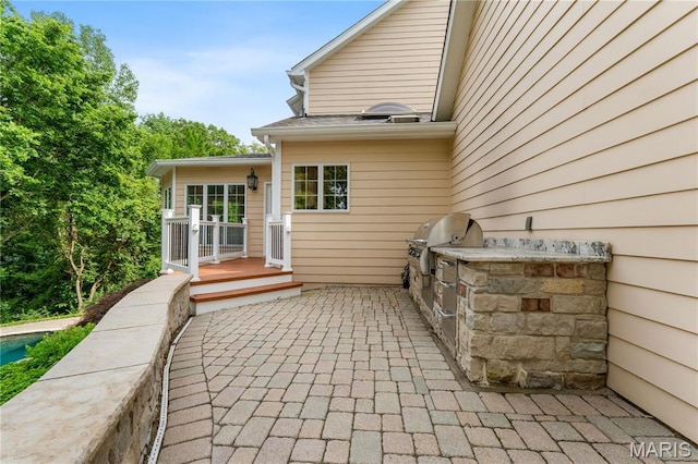 16427 Andraes Dr, Chesterfield, MO 63005 - view of patio with area for grilling