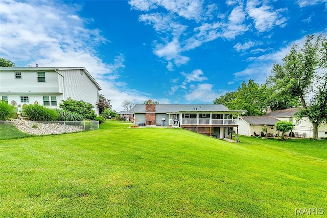 713 Settler Rd, Fenton, MO 63026 - back of house featuring a yard and a deck