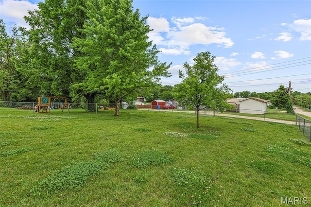 310 S Harry Junior St, Desloge, MO 63601 - view of yard featuring a playground
