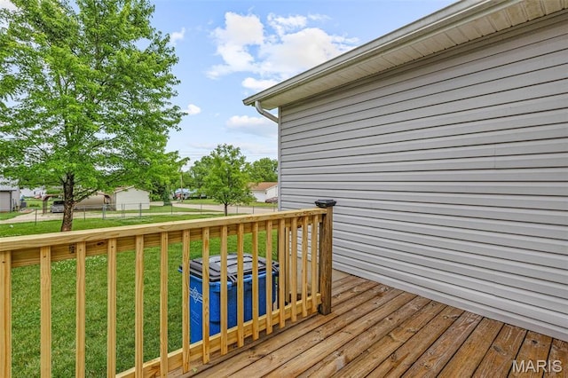 310 S Harry Junior St, Desloge, MO 63601 - view of wooden deck