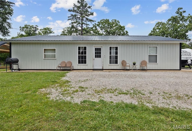 14864 S State Highway 21, Potosi, MO 63664 - back of house featuring a lawn, metal roof, and board and batten siding
