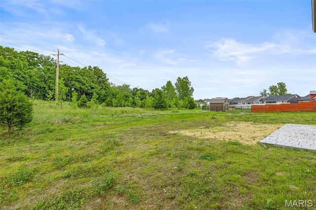 view of yard