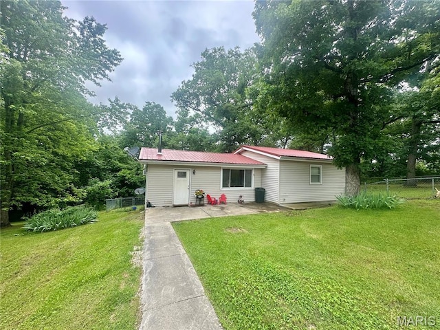 19040 State Route Ee, St James, MO 65559 - rear view of property featuring a metal roof and a patio