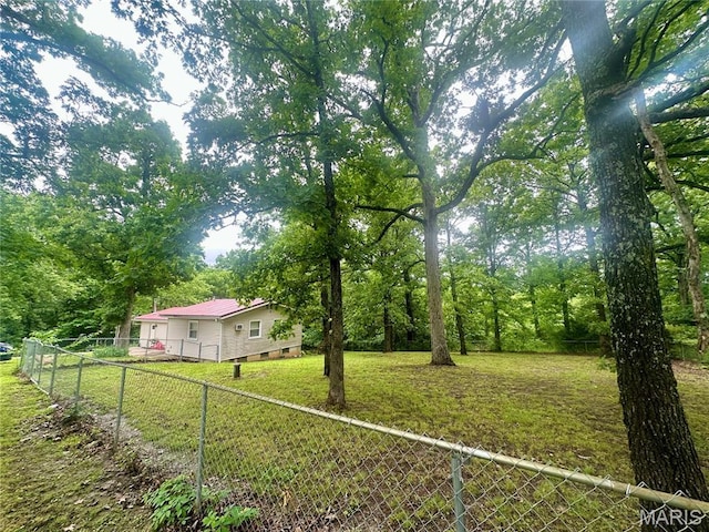 19040 State Route Ee, St James, MO 65559 - fenced backyard with a wooded view