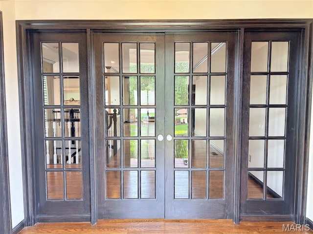 512 Overlook Terrace Ct, Eureka, MO 63025 - entryway featuring french doors and wood finished floors