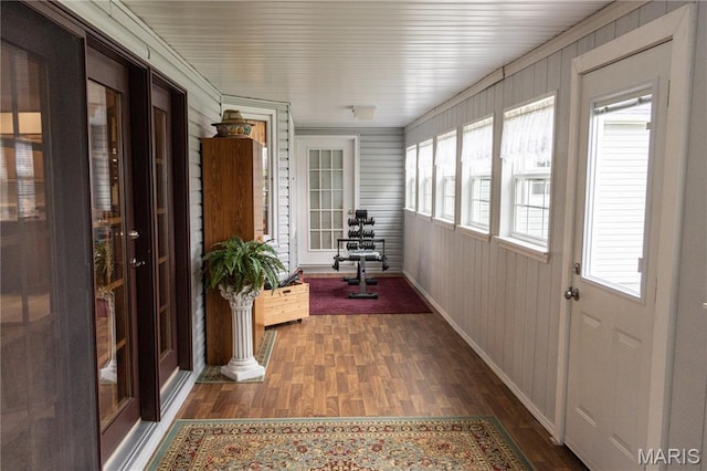 103 Woodland Ln, Saint Robert, MO 65584 - sunroom with wood finished floors and wood walls