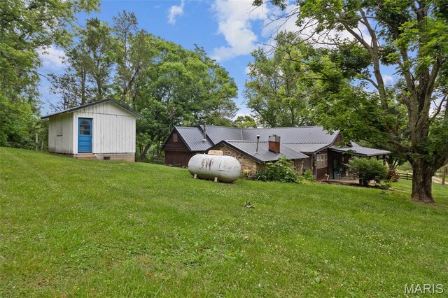 19185 Highway Hwy, Arcadia, MO 63621 - view of green lawn featuring an outbuilding