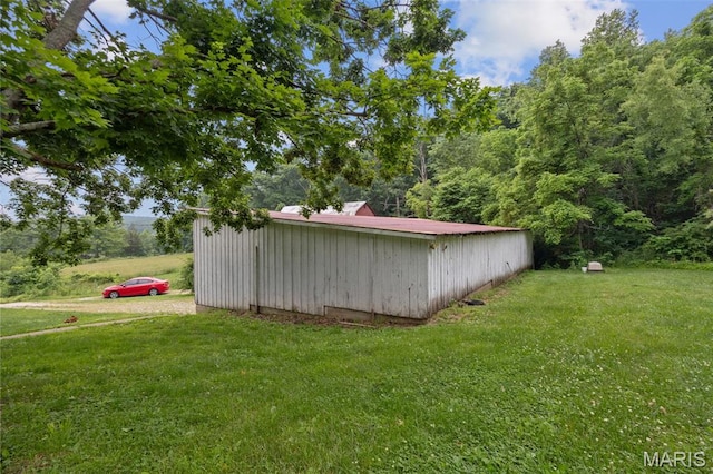 19185 Highway Hwy, Arcadia, MO 63621 - view of pole building featuring a lawn