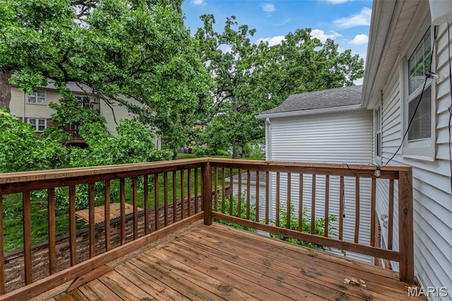 9179 N Swan Cir, Brentwood, MO 63144 - view of wooden terrace