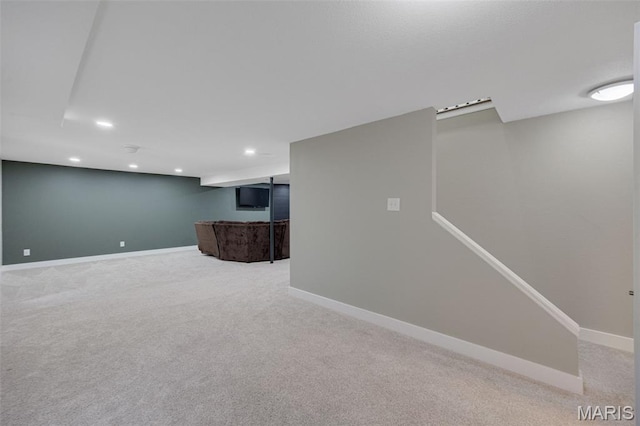 10041 Fox Haven Rd, Blackwell, MO 63626 - finished below grade area featuring recessed lighting, baseboards, and carpet floors
