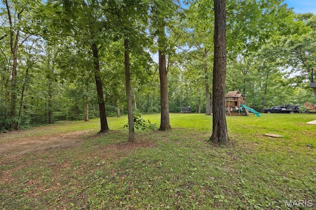 10041 Fox Haven Rd, Blackwell, MO 63626 - view of grassy yard with a playground