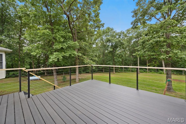10041 Fox Haven Rd, Blackwell, MO 63626 - deck with a lawn