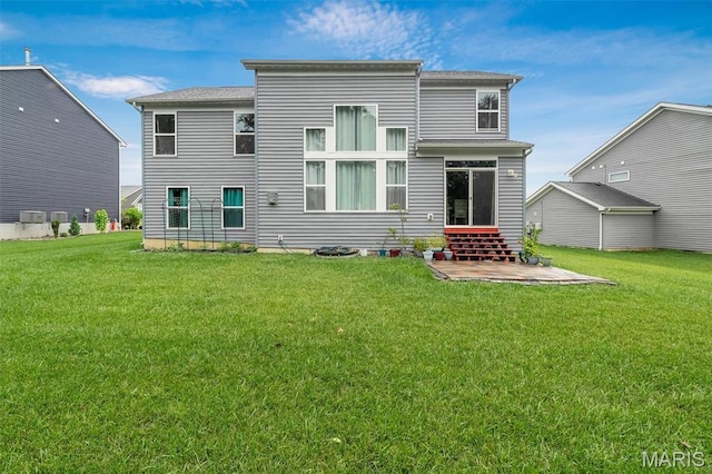 708 Kenmare Ct, Ofallon, MO 63368 - rear view of property with a yard and a sunroom