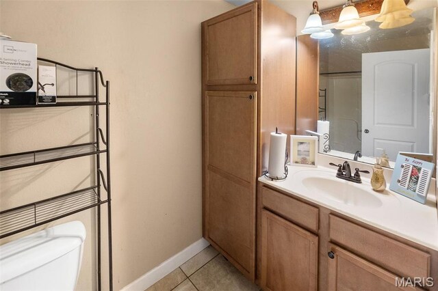806 Erika Leigh Ct, Caseyville, IL 62232 - bathroom featuring vanity and tile patterned flooring
