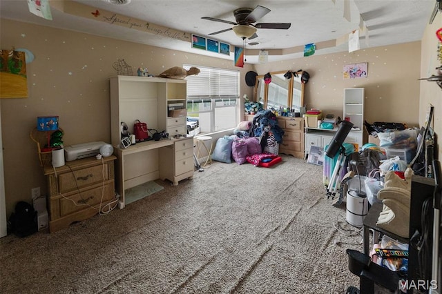 806 Erika Leigh Ct, Caseyville, IL 62232 - carpeted bedroom with a ceiling fan