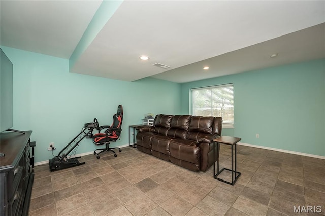 5 Poor Richard Ct, Ofallon, MO 63366 - tiled living room with recessed lighting and baseboards