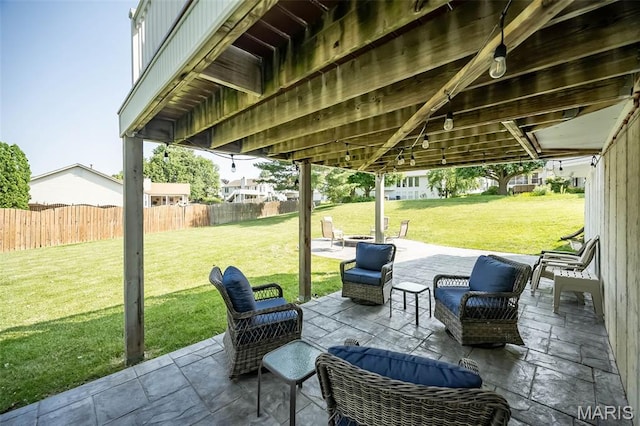5 Poor Richard Ct, Ofallon, MO 63366 - fenced backyard with a patio area
