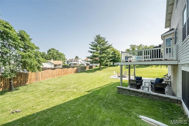5 Poor Richard Ct, Ofallon, MO 63366 - view of yard with a deck, a patio area, and a residential view