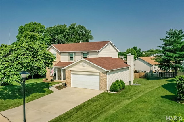 5 Poor Richard Ct, Ofallon, MO 63366 - traditional home featuring a garage, brick siding, and driveway