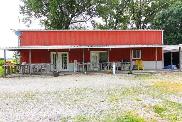 17748 State Highway C, Advance, MO 63730 - view of front of home with a porch and metal roof