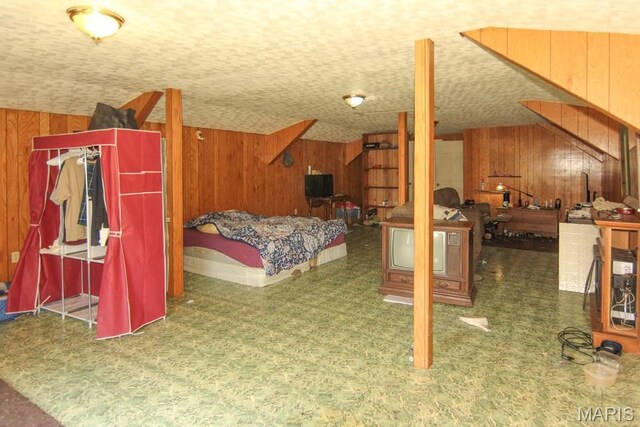 17748 State Highway C, Advance, MO 63730 - bedroom featuring wood walls