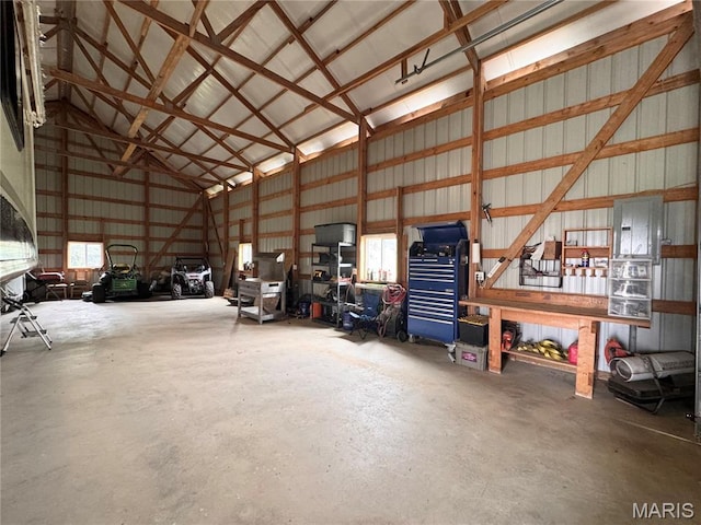 3581 Eagle Crest Dr, Palmyra, MO 63461 - garage with metal wall