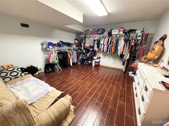 3581 Eagle Crest Dr, Palmyra, MO 63461 - spacious closet featuring dark wood-style floors