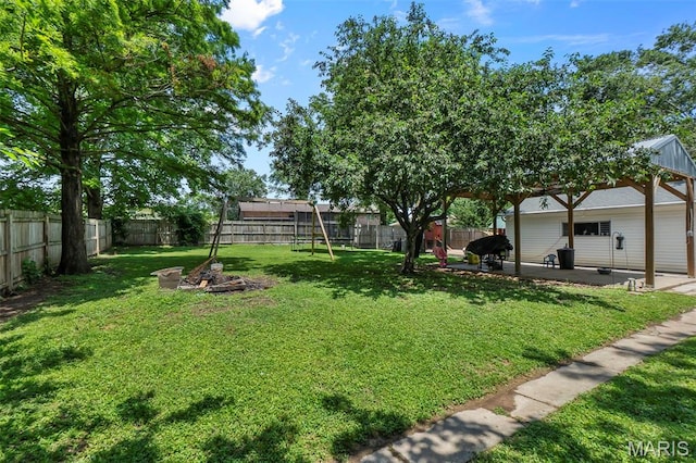 618 Parkview St, Jackson, MO 63755 - view of yard featuring a patio area