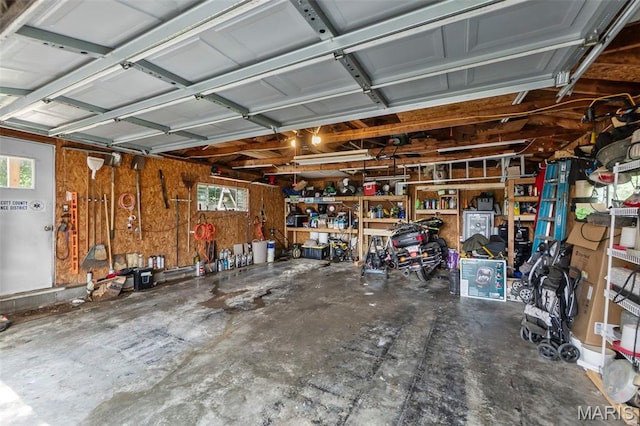 618 Parkview St, Jackson, MO 63755 - garage featuring a workshop area