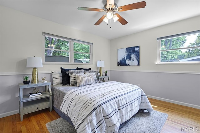 1385 Mallard Ln, Florissant, MO 63031 - bedroom with wood finished floors and ceiling fan